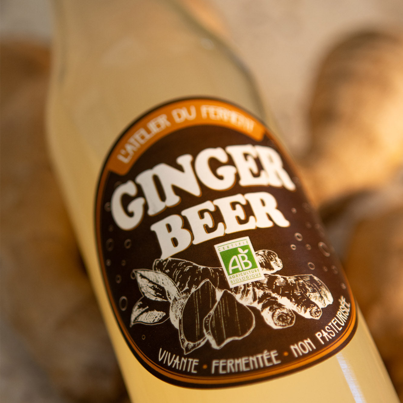 Ginger beer non pasteurisée