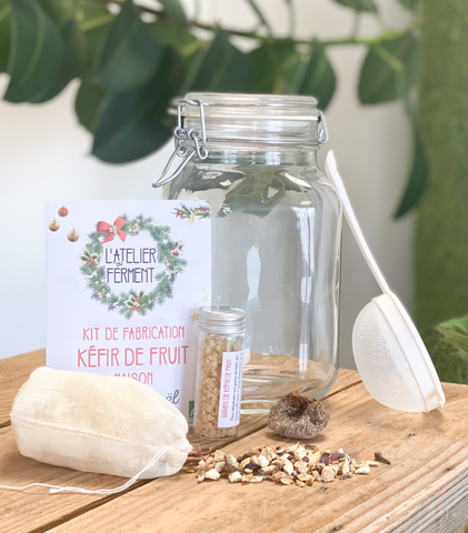 Kit de fabrication maison pour Kéfir de fruits - saveurs de Noël 🌟