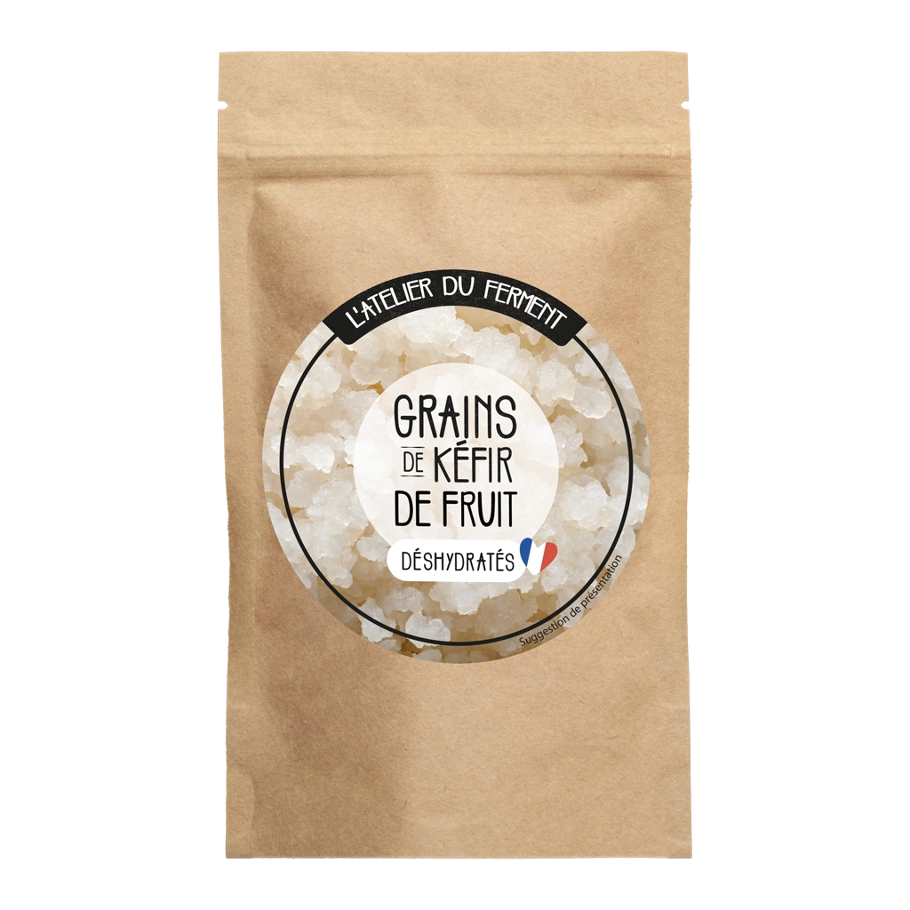Grains de kéfir de fruit déshydratés
