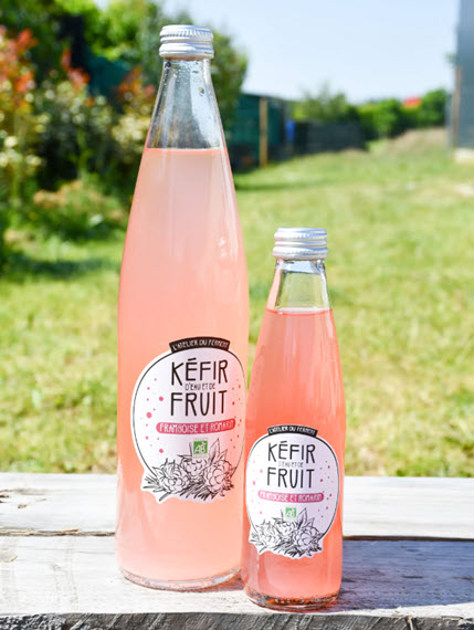 Kéfir de fruits Framboise Romarin